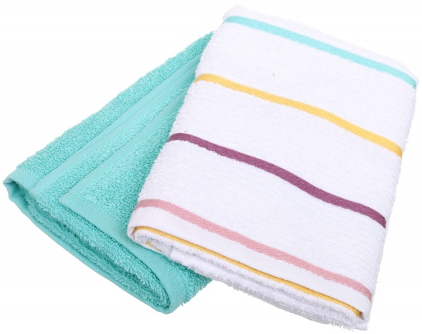 Набір рушників кухонних Stripe 60x40 см Durutex білий із зеленим 