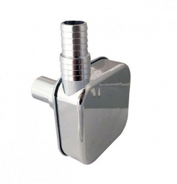 Сифон Go-Plast для СМ Ø25/32 наружный пластиковый ABS ХРОМИРОВАН