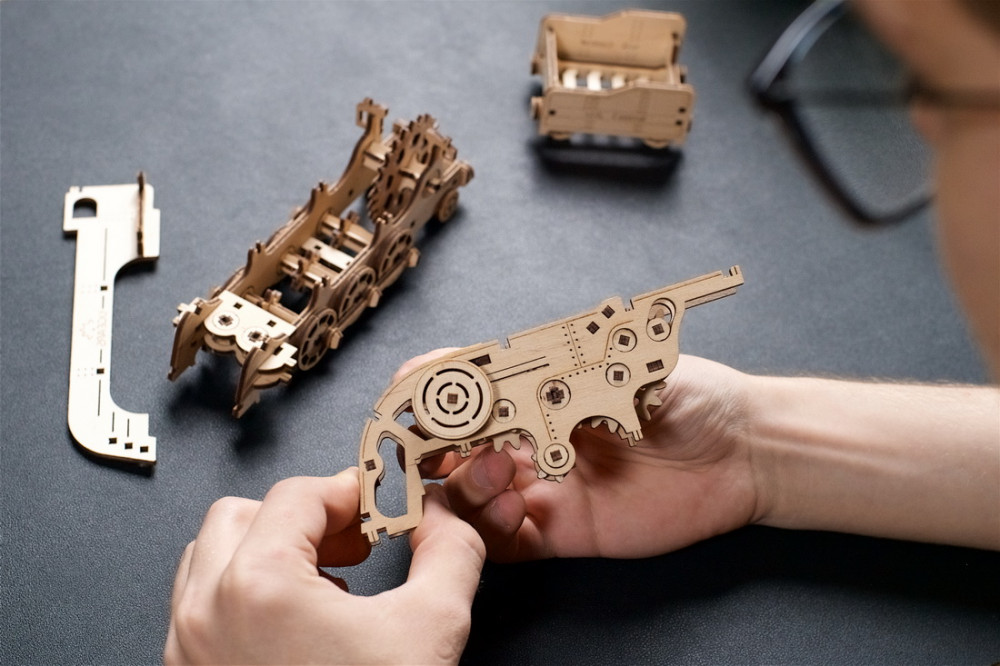 3D-пазл UGEARS Мінілокомотив