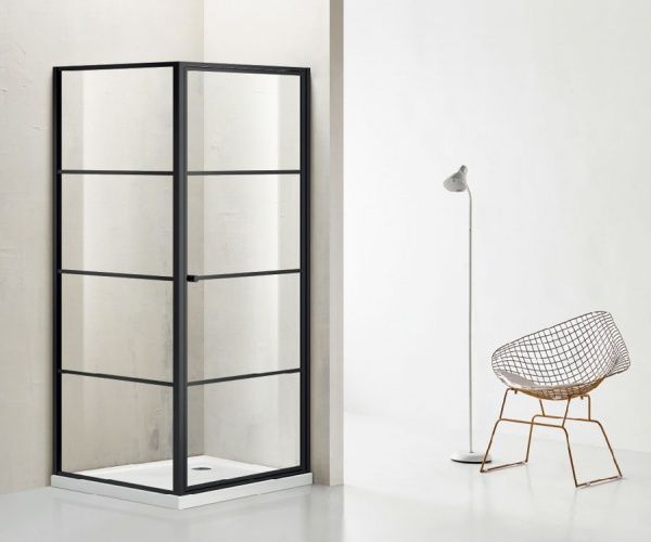 Душевая кабина Bravat Black Line Grid 90х90х195 (Nag1221)