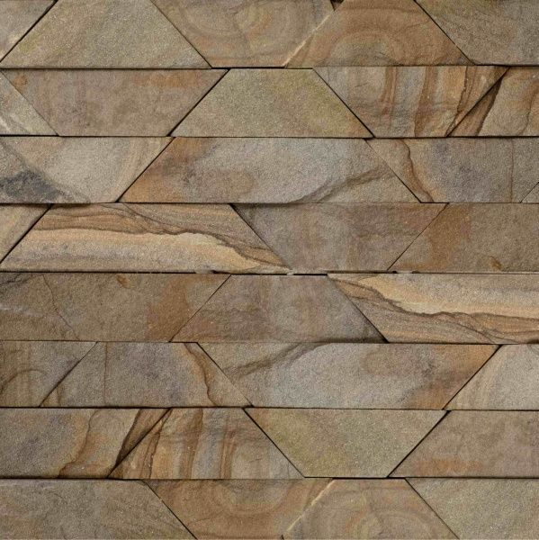 Камень KLVIV песчаник Тигровая долина 60 мм 0,5 кв.м 