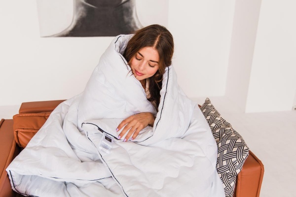 Ковдра бавовняна №1422 Royal Pearl Hand Made зима (2200001537149) 155x215 см MirSon