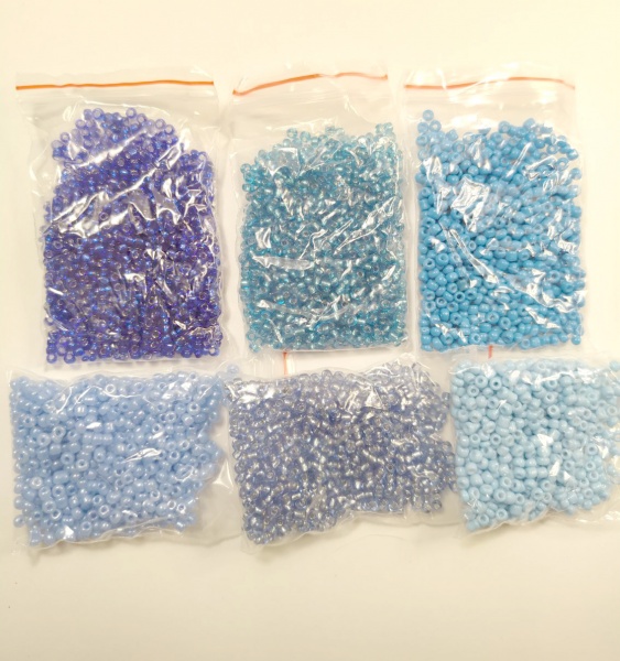 Набор, техника создание украшений 6 цветов/синий Рич-Ленд