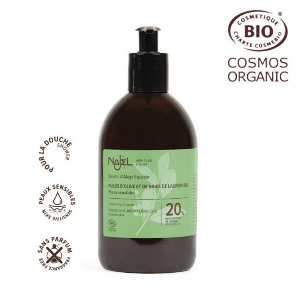 Мило Najel рідке алеппське 20% олії лавра 500 мл 1 шт./уп.