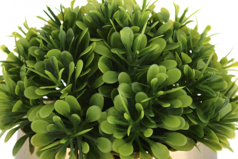 Растение искусственное Fleur 9х10х12 см зеленый в золотом горшке