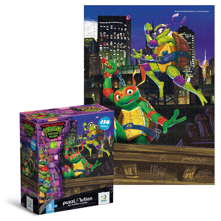 Пазл DoDo Medium-S TMNT. Донателло та Мікеланджело 250 елементів 200529
