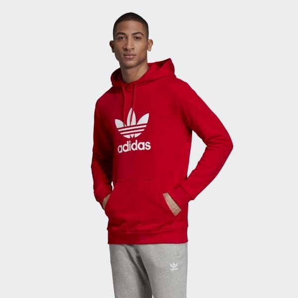 Джемпер Adidas TREFOIL HOODIE EJ9680 р. L червоний