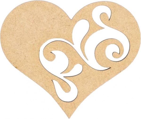 Набір заготівель Серце 12 2 шт Rosa Talent 