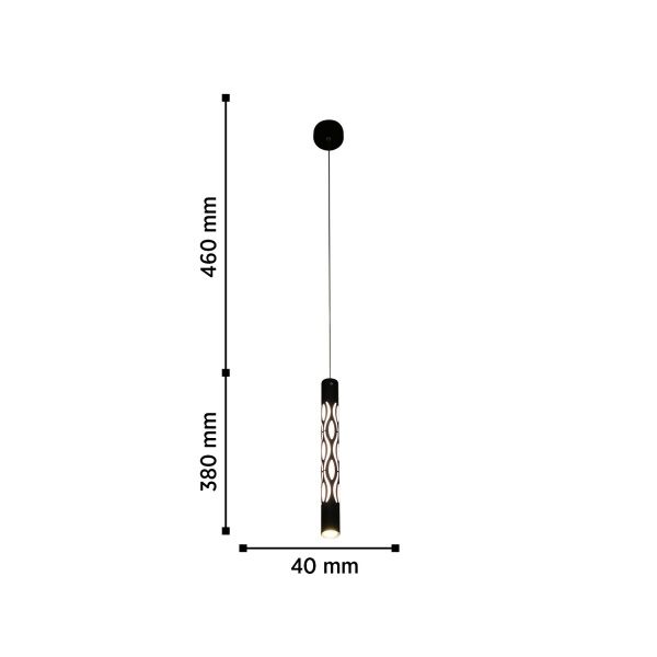 Люстра светодиодная WunderLicht PR3517-31B 7 Вт черный 