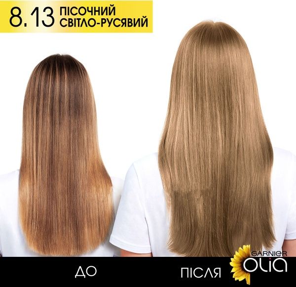 Фарба для волосся Garnier Olia 8.13 пісочний світло-русявий