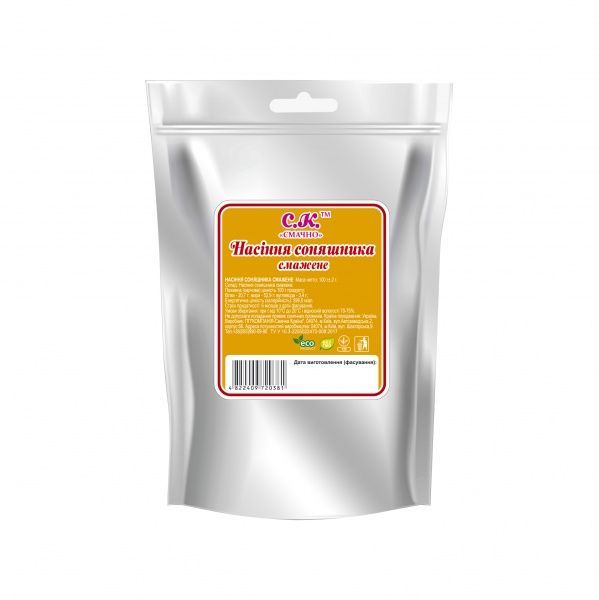 Насіння соняшника Смачно смажене 100 г 