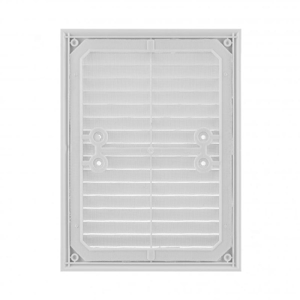 Гратка для вентиляції MiniMax з сіткою проти комах БК 240 х 180 мм (1104) пластик білий 