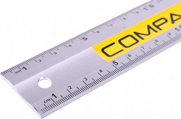 Лінійка Compass Л-500 алюмінієва анодована дві шкали 