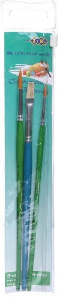 Набор кистей Hobby синтетика 3 шт. ZB.6959 ZiBi 