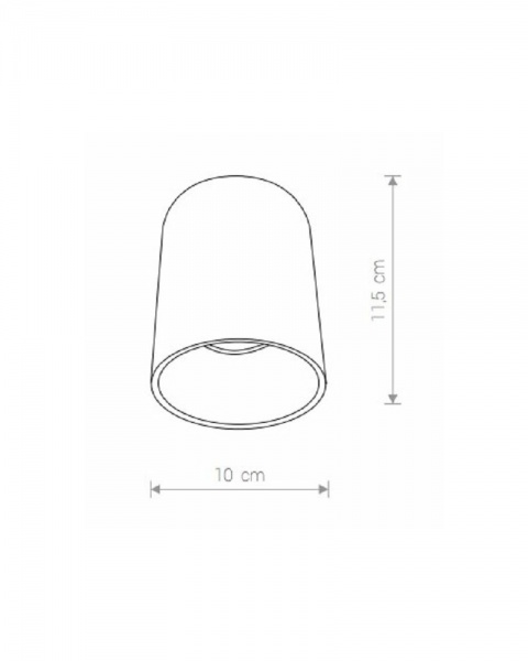 Светильник точечный Nowodvorski Eye Tone 10 Вт GU10 черный/серебро 8932 