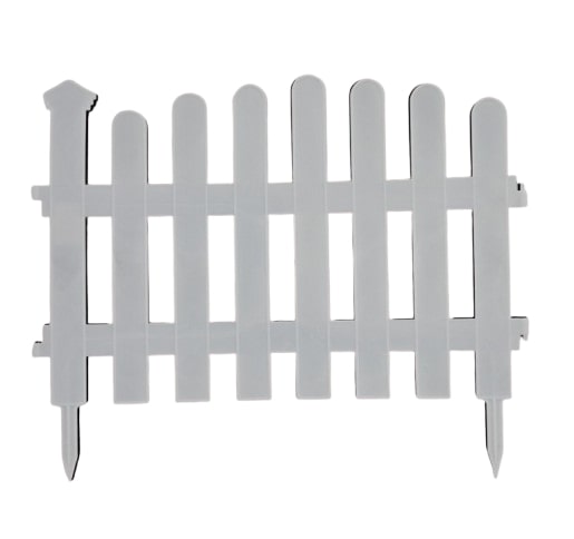 Ограждение для газона Мадера белая