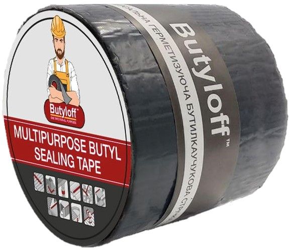 Стрічка герметизуюча Butyloff покрівельна 100 мм x 10 м коричнева