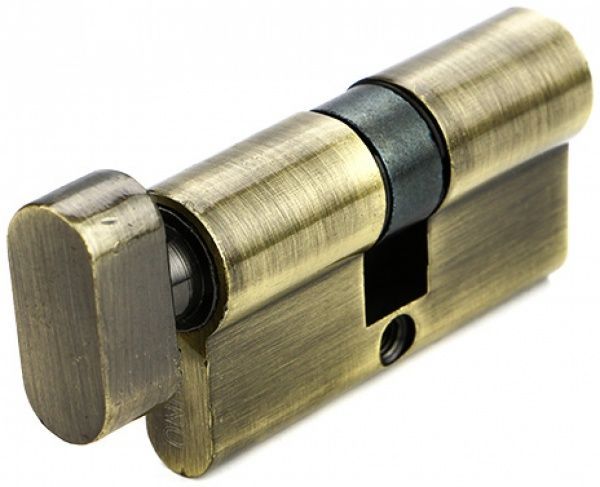 Цилиндр Bruno 30x30 ключ-вороток 60 мм античная латунь