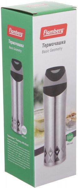 Термочашка Basic Geometry 450 мл Flamberg