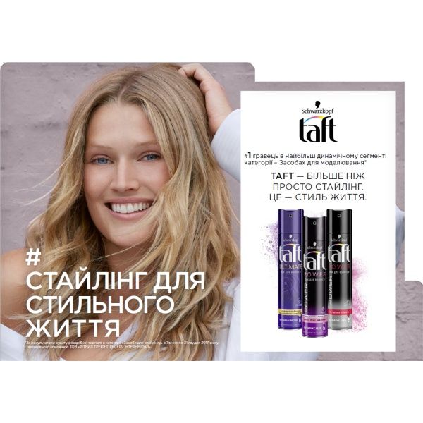 Пенка для волос TAFT Powerful Age 150 мл