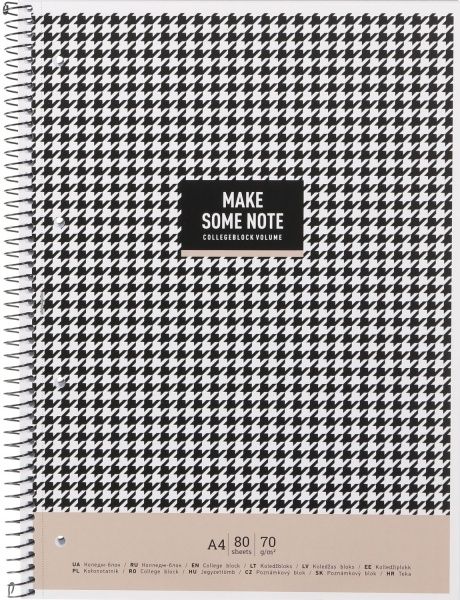 Блокнот А4 80 листов клетка A4-080-6505K Школярик