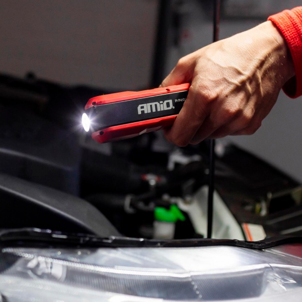 Фонарик AMiO WT11 черно-красный