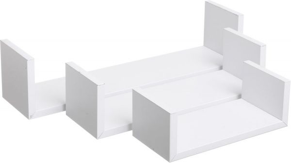 Комплект полок Нанси 12 мм 42х10х10 см белый 
