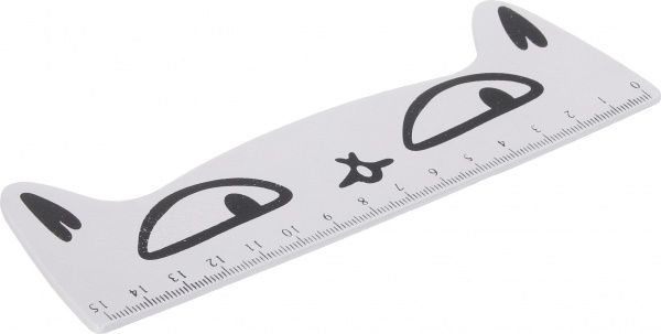 Линейка Глазки кота 15 см