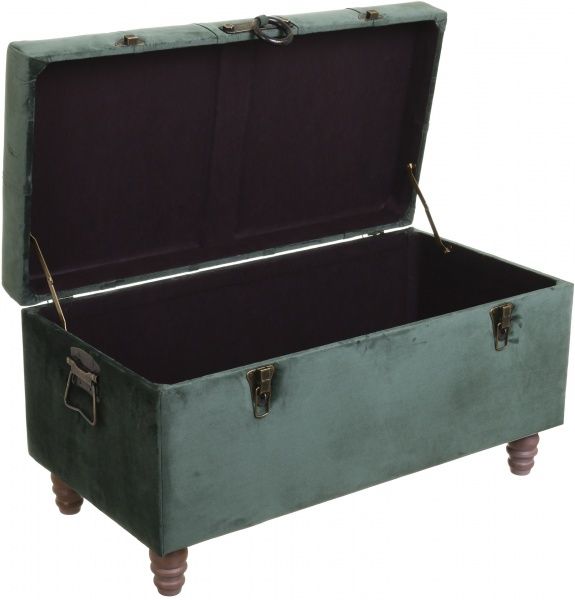 Сундук-пуф Shic B изумрудный, 82,5х42х47 см велюр 