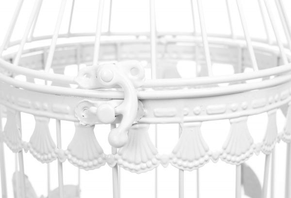 Клітка декоративна Cage Метелик 15х15х23,5 см білий 