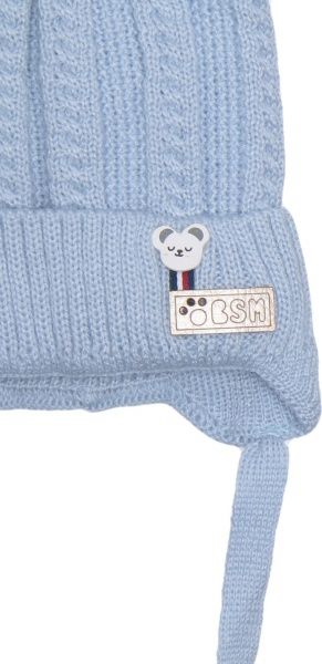 Шапочка дитяча для хлопчика Luna Kids р.36 блакитний 2223 