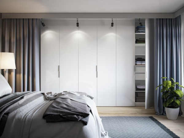 Шкаф для одежды Грейд Стефани-1 белый глянец 