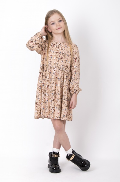 Платье Mevis 01 р.122 персиковый 