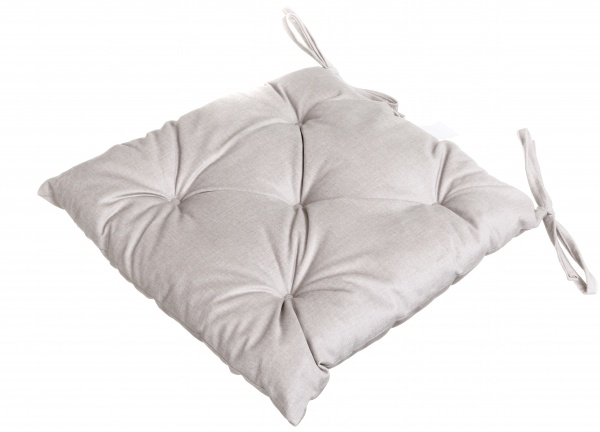 Подушка стьобана 5 закріпок з зав'язками світло-бежевий Fancy 06