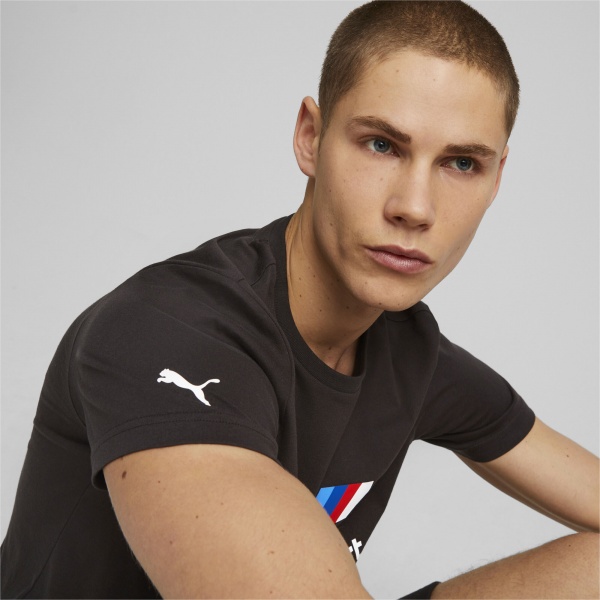 Футболка Puma BMW MMS ESS LOGO TEE PUMA BLACK 53814801 р.M чорний