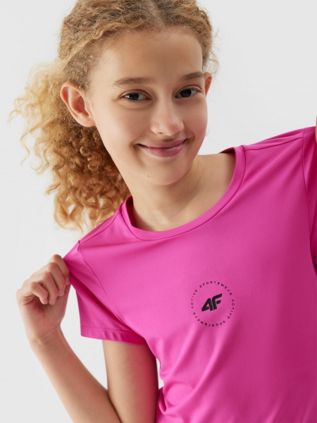 Футболка 4F TSHIRT FNK F433 4FJAW23TFTSF433-55S р.158/164 черный