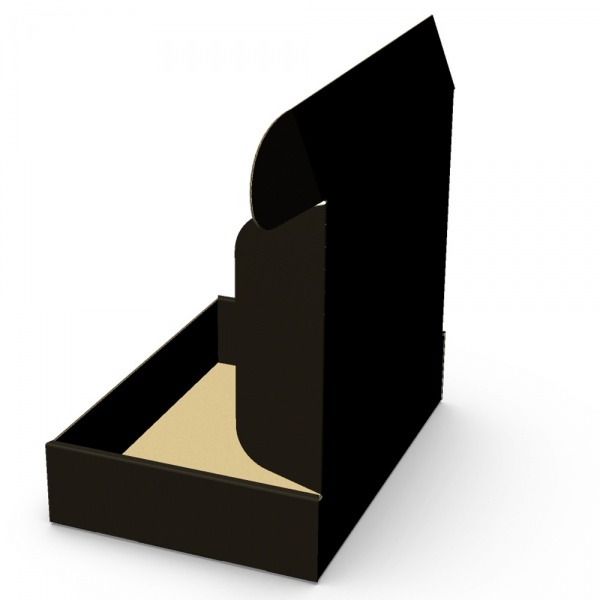 Картонна коробка (Е) + 1 кол. (чорний) 206,5x147x100 мм