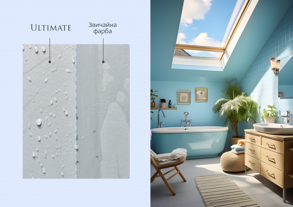 Фарба інтер'єрна латексна Kolorit Ultimate база А мат біла 4,5л 5,76кг