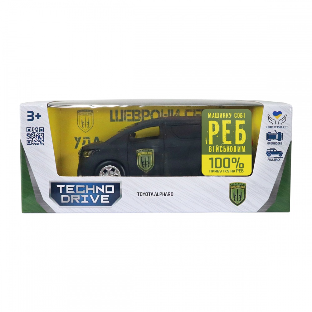 Автомодель TechnoDrive 1:32 серии Шевроны Героев Toyota Alphard УДА KM6011UD
