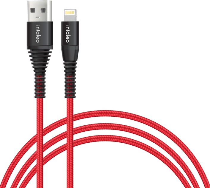 Кабель Intaleo CBRNYL1 USB to Lightning 1,2 м червоний (1283126559471)