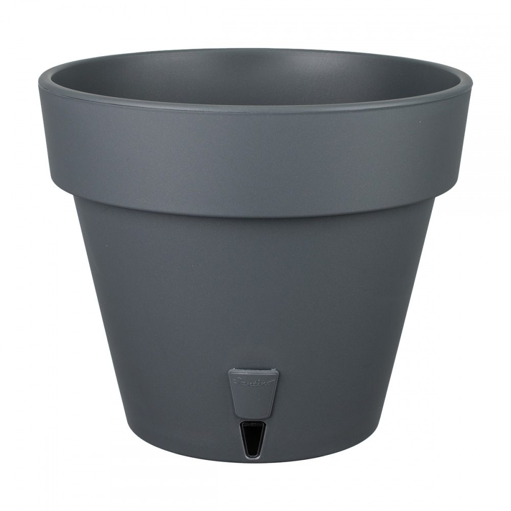 Вазон Latina с картриджем круглый антрацит 2,5 л (2006844)