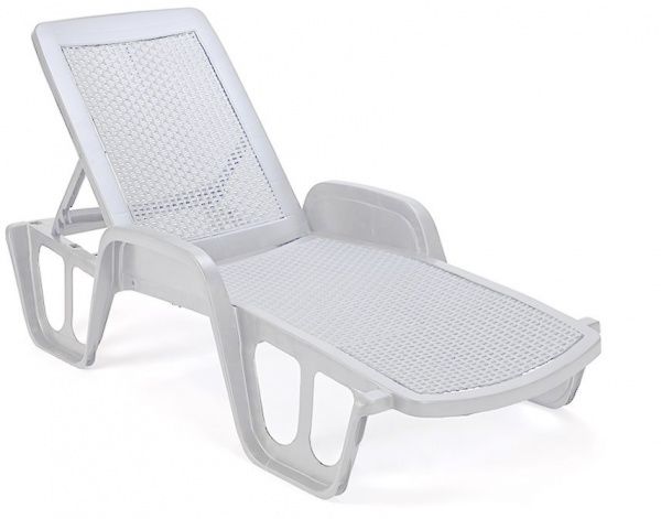 Лежак Ost-Fran Pool белый POL027BI 71x192 см 