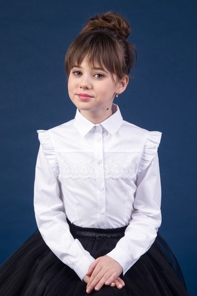 Блуза Zironka 26-9043-1 р.134 белый 