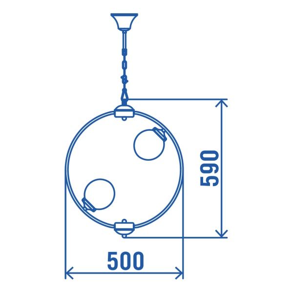 Подвес Victoria Lighting 6x40 Вт E14 черный Naima/SP6 