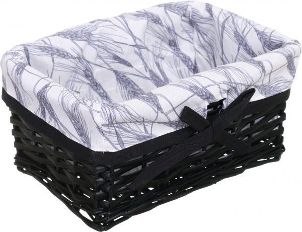 Корзинка плетеная Tony Bridge Basket с текстилем 28х20х12 см HQN20-3AB-5 