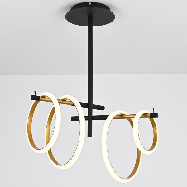 Світильник світлодіодний Hopfen Nik 73 Вт чорний 3000-6000 К 