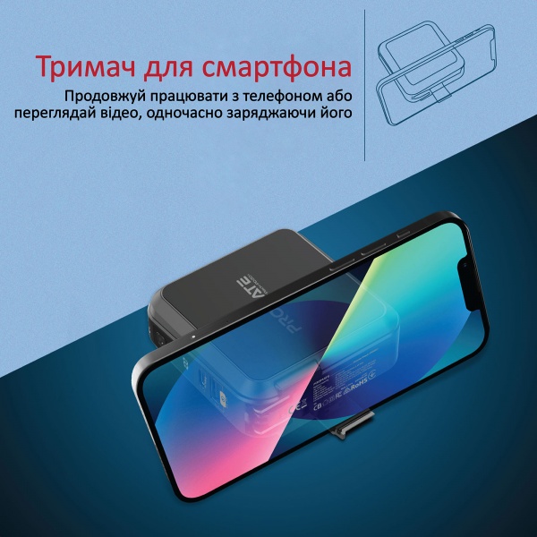 Повербанк Promate PowerPack-PD20+ 15000 mAh (powerpack-pd20+.black)