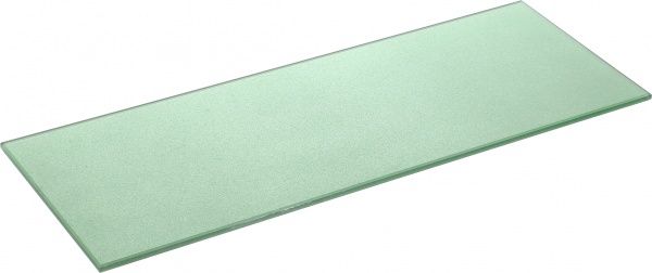 Полиця скляна 400x150 мм зелений металік 