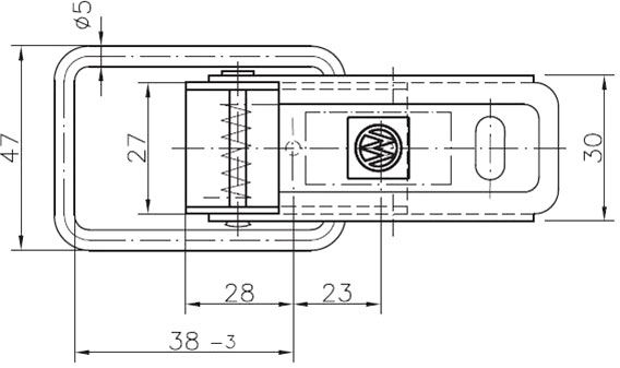 Замок бортовий BV 60-1 AL-KO 1860031