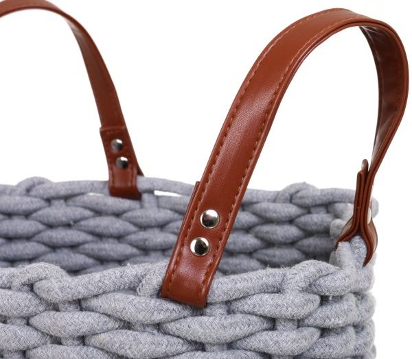Кошик для білизни Luna WEAVE з ручками 35х45 см сіра